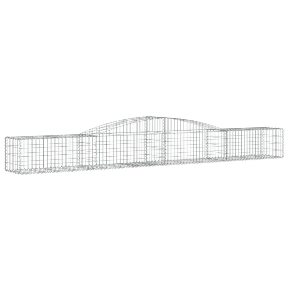 vidaXL Συρματοκιβώτιο Τοξωτό 400x50x40/60εκ. από Γαλβανισμένο Χάλυβα