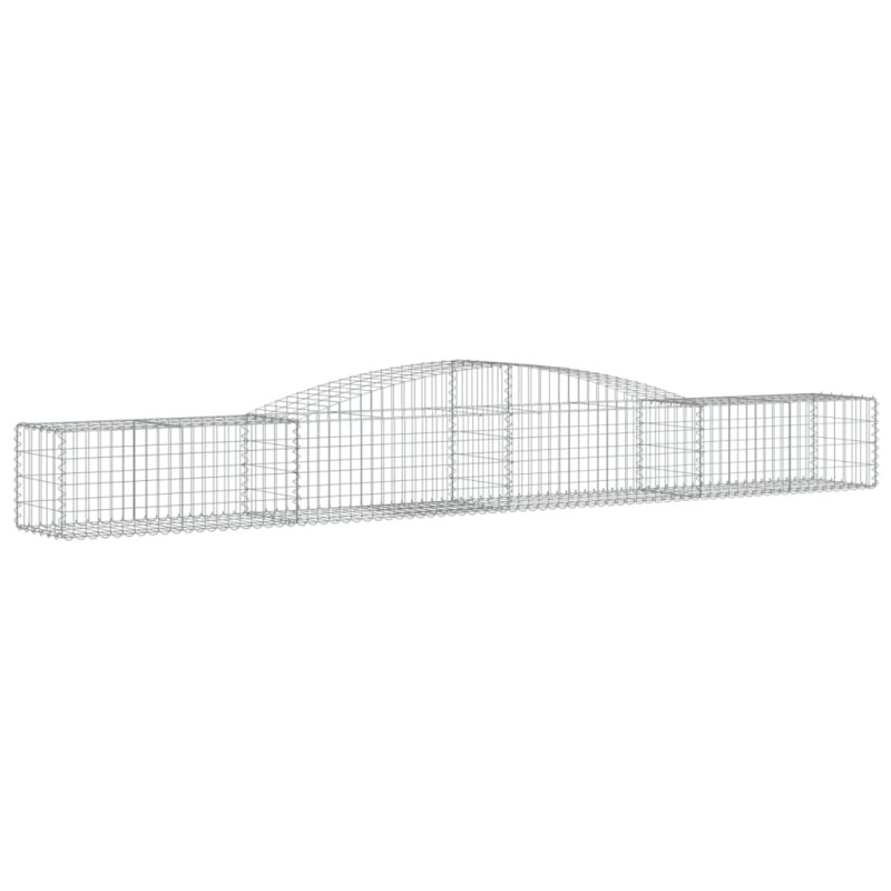 vidaXL Συρματοκιβώτιο Τοξωτό 400x50x40/60εκ. από Γαλβανισμένο Χάλυβα