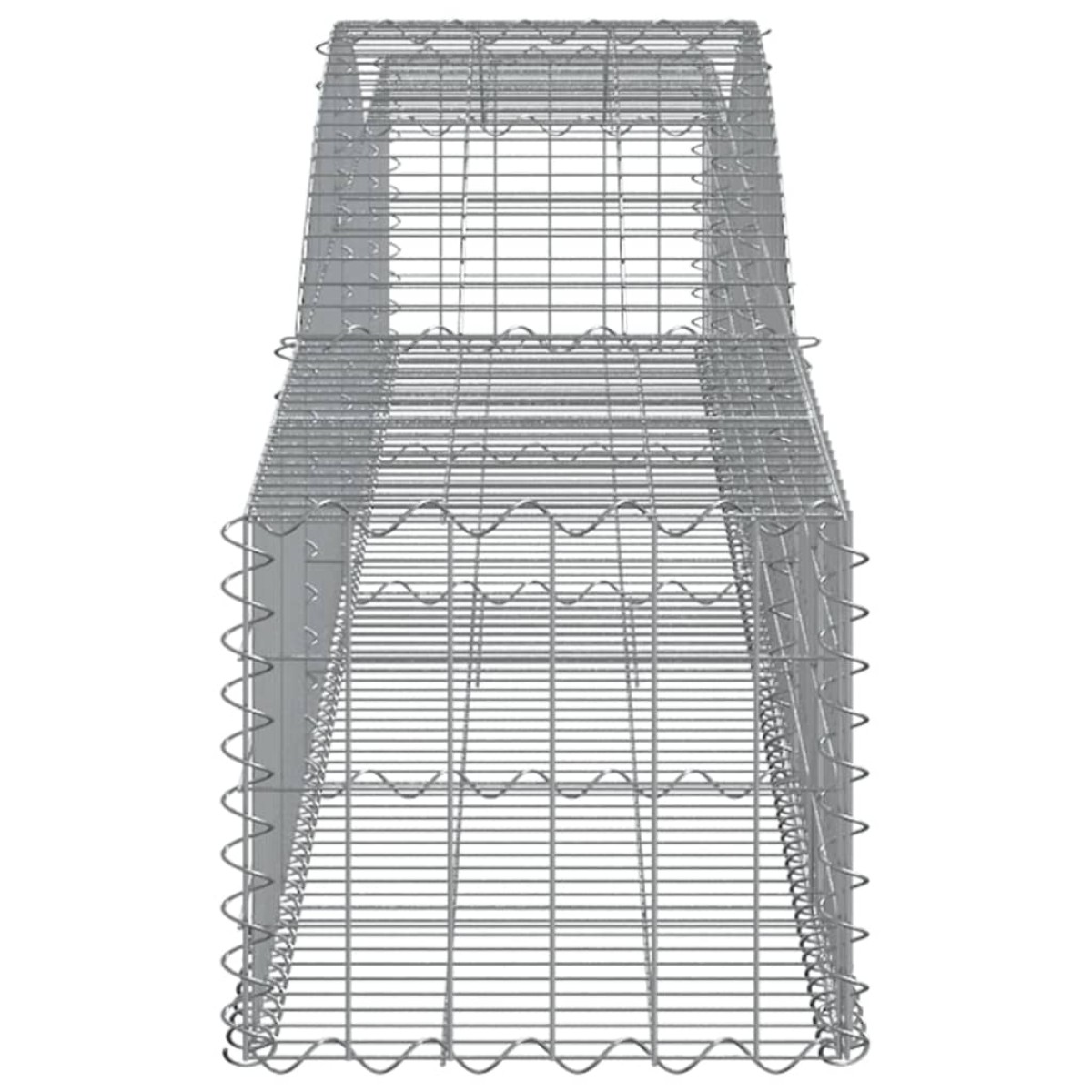 vidaXL Συρματοκιβώτιο Τοξωτό 400x50x40/60εκ. από Γαλβανισμένο Χάλυβα