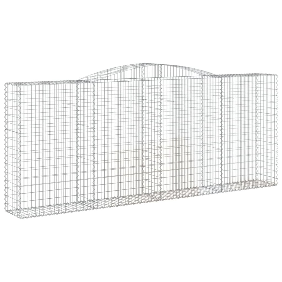vidaXL Συρματοκιβώτιο Τοξωτό 400x50x160/180εκ. από Γαλβανισμένο Χάλυβα