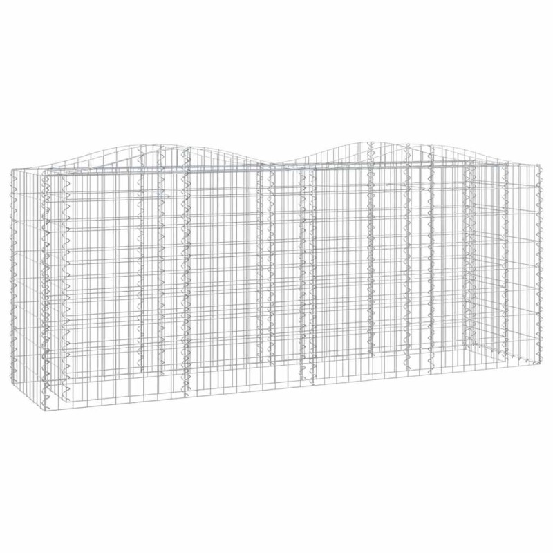 vidaXL Συρματοκιβώτιο Τοξωτό 200x50x100 εκ. από Γαλβανισμένο Σίδερο