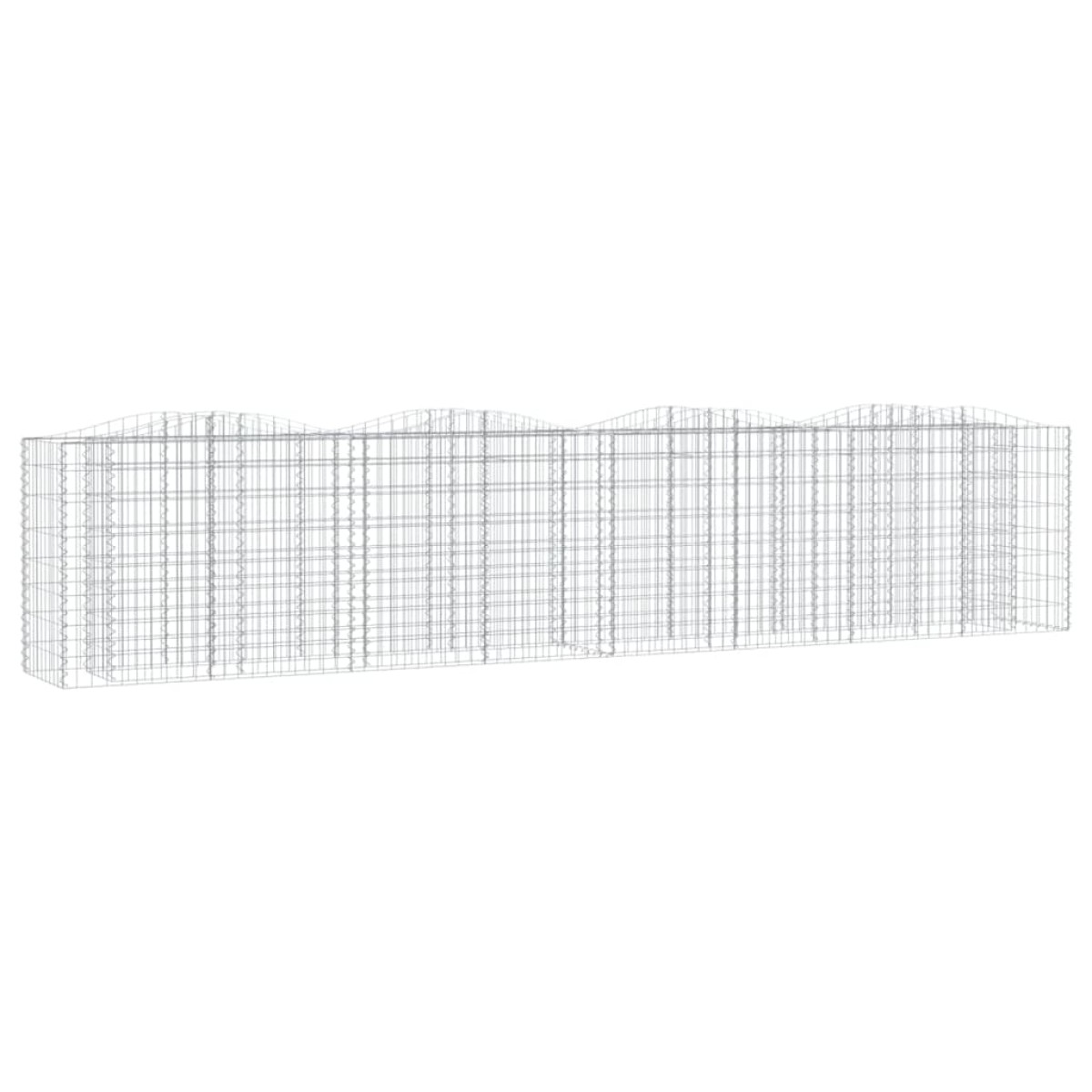 vidaXL Συρματοκιβώτιο Τοξωτό 400x50x100 εκ. από Γαλβανισμένο Σίδερο