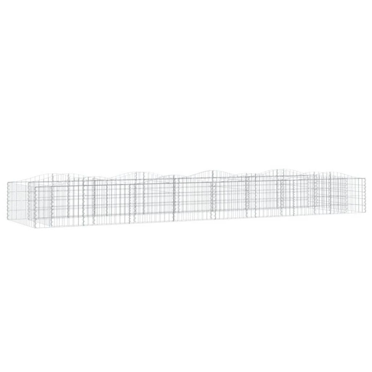 vidaXL Συρματοκιβώτιο Τοξωτό 400x100x50 εκ. από Γαλβανισμένο Σίδερο