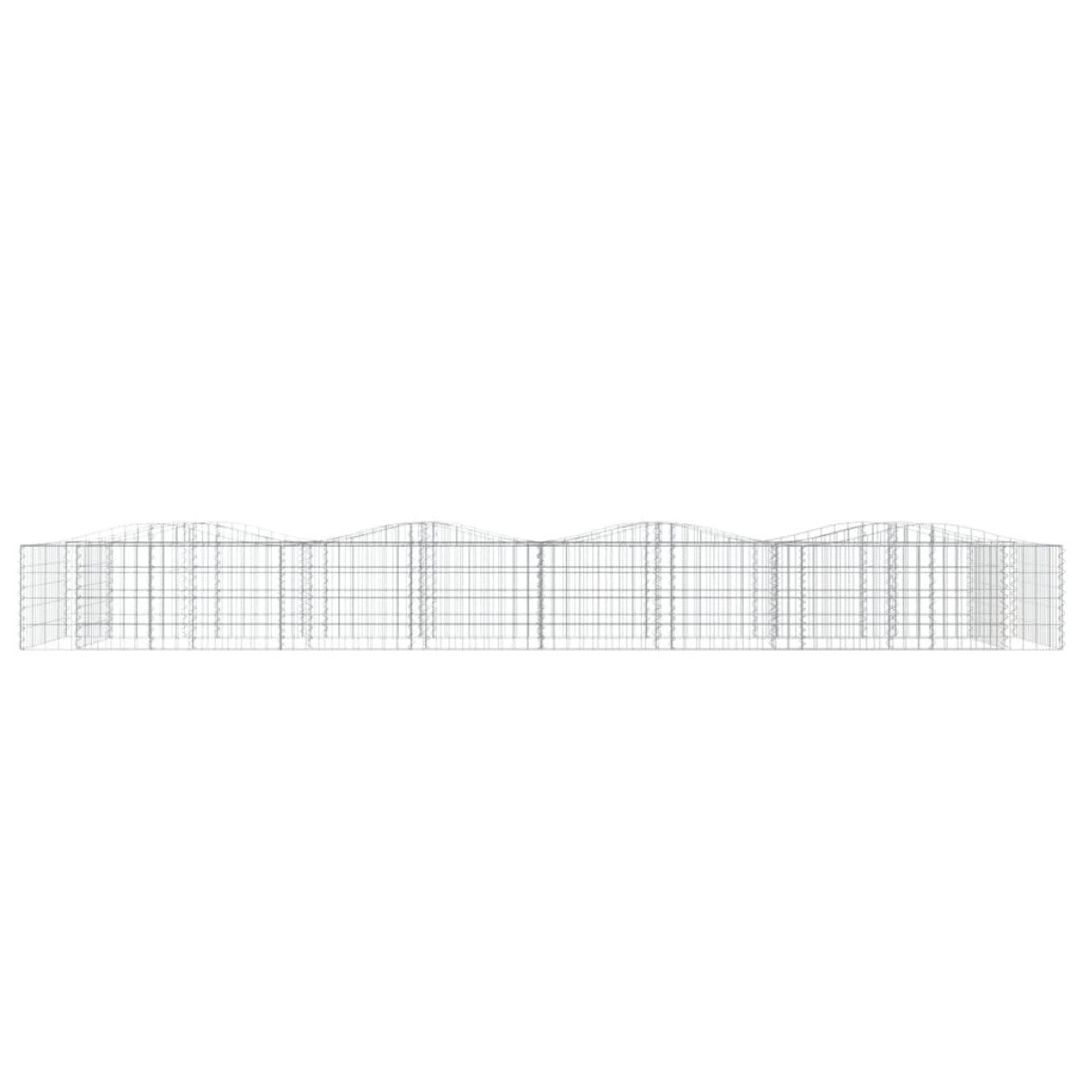 vidaXL Συρματοκιβώτιο Τοξωτό 400x100x50 εκ. από Γαλβανισμένο Σίδερο