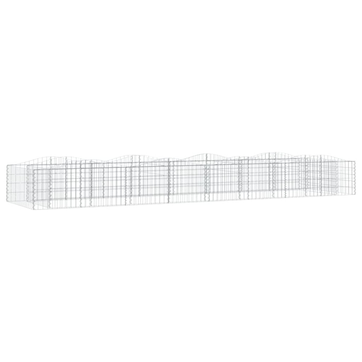 vidaXL Συρματοκιβώτιο Τοξωτό 600x100x50 εκ. από Γαλβανισμένο Σίδερο