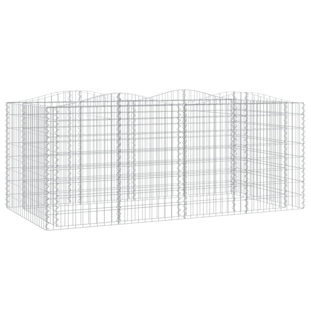 vidaXL Συρματοκιβώτιο Τοξωτό 200x100x100 εκ. από Γαλβανισμένο Σίδερο
