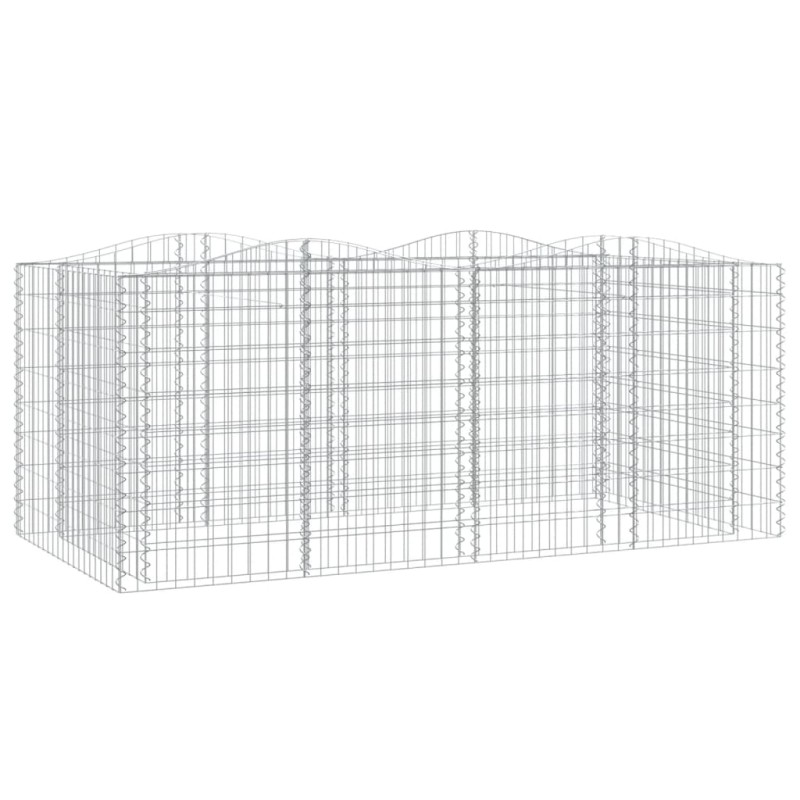 vidaXL Συρματοκιβώτιο Τοξωτό 200x100x100 εκ. από Γαλβανισμένο Σίδερο