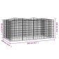 vidaXL Συρματοκιβώτιο Τοξωτό 200x100x100 εκ. από Γαλβανισμένο Σίδερο