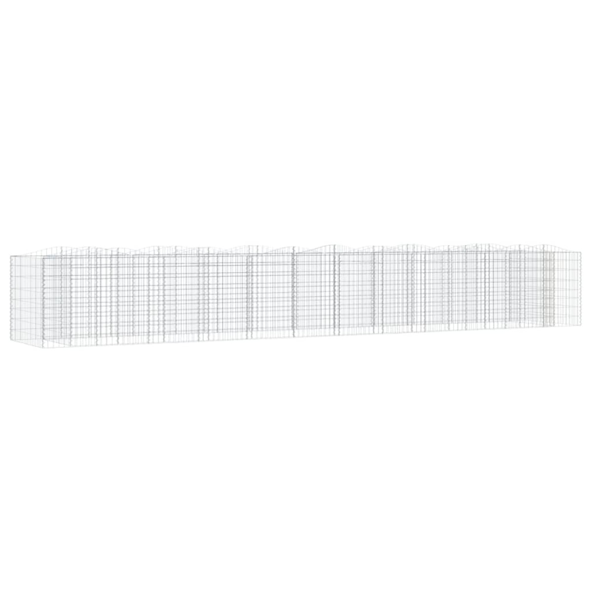 vidaXL Συρματοκιβώτιο Τοξωτό 600x100x100 εκ. από Γαλβανισμένο Σίδερο