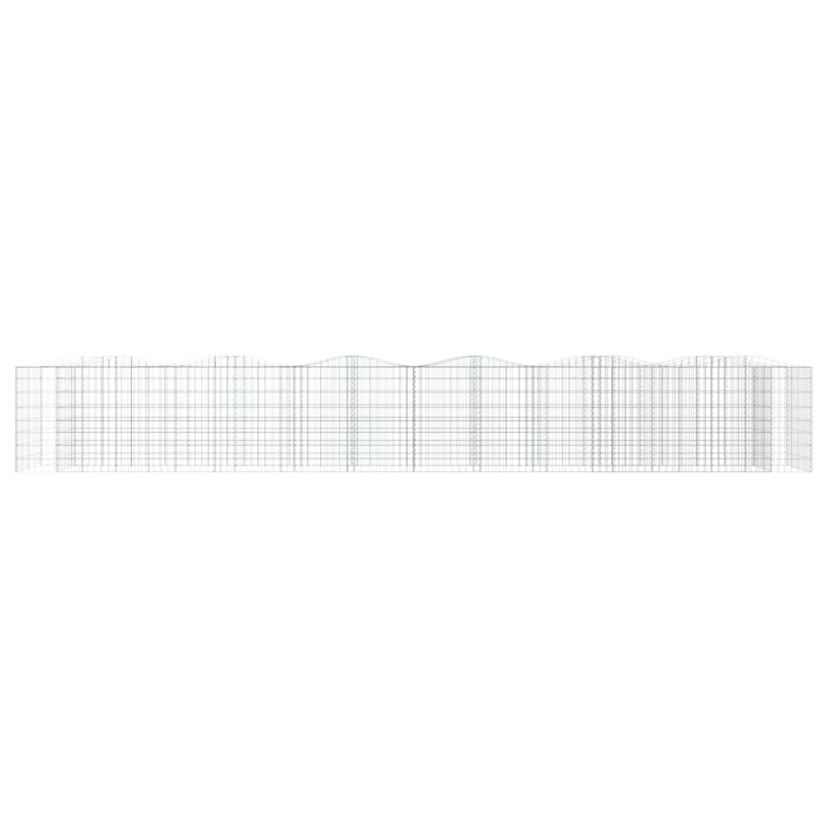 vidaXL Συρματοκιβώτιο Τοξωτό 600x100x100 εκ. από Γαλβανισμένο Σίδερο