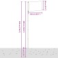 vidaXL Ιστός Σημαίας Τηλεσκοπικός Ασημί 5,55 μ. από Αλουμίνιο