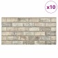 vidaXL Πάνελ τοίχου 10 τμχ. 100 x 50 cm Άμμος Αφρός EPS