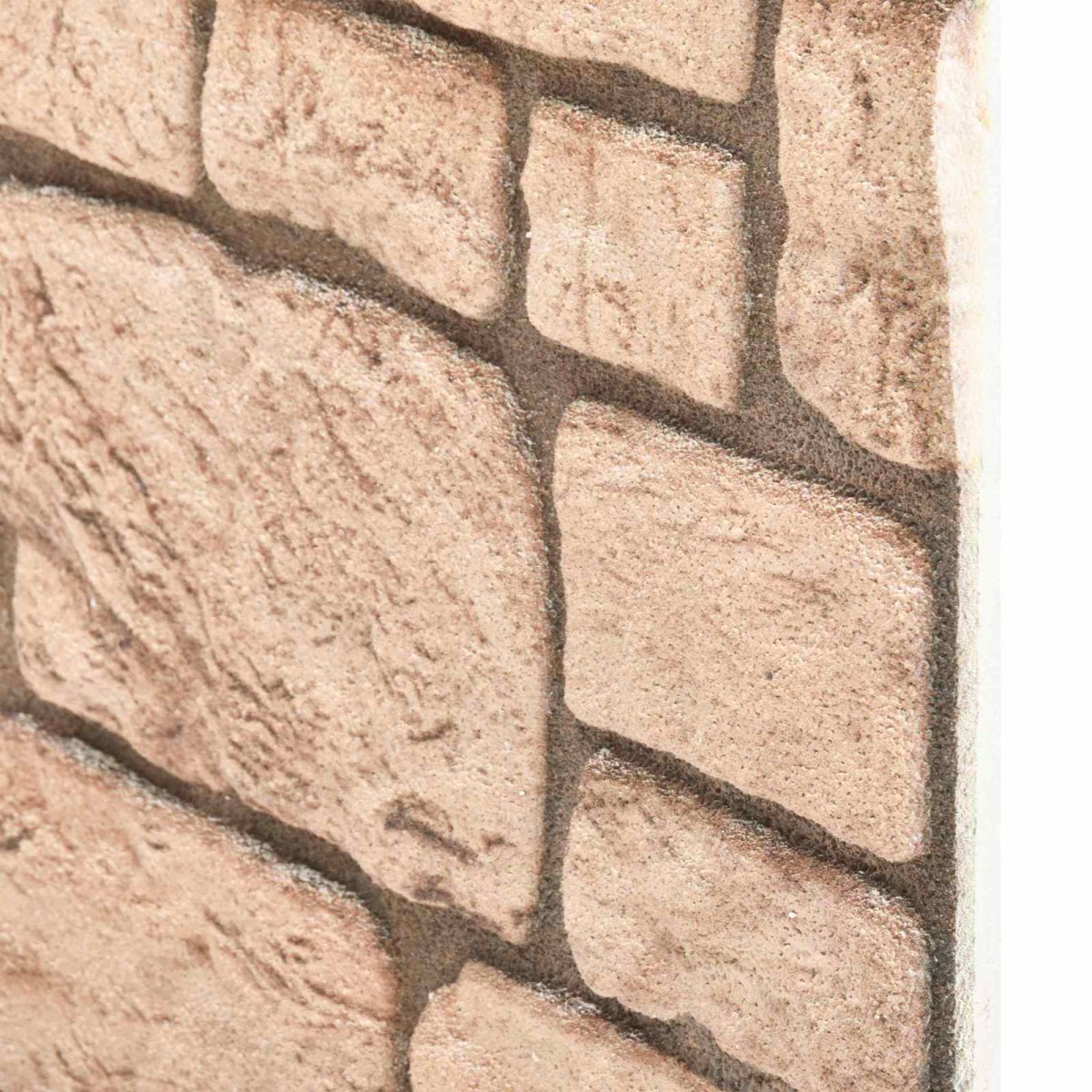 vidaXL Πάνελ τοίχου 10 τμχ. 100 x 50 cm Μπεζ Αφρός EPS