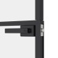 vidaXL Εσωτερική Πόρτα 76x201,5 εκ. Ψημένο Γυαλί και  Λεπτό Αλουμίνιο