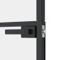 vidaXL Εσωτερική Πόρτα 83x201,5 εκ. Ψημένο Γυαλί και  Λεπτό Αλουμίνιο