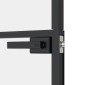 vidaXL Εσωτερική Πόρτα 102x201,5 εκ. Ψημένο Γυαλί και  Λεπτό Αλουμίνιο