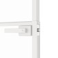 vidaXL Εσωτερική Πόρτα Λευκή 76x201,5 εκ. Ψημένο Γυαλί&Λεπτό Αλουμίνιο