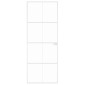 vidaXL Εσωτερική Πόρτα Λευκή 76x201,5 εκ. Ψημένο Γυαλί&Λεπτό Αλουμίνιο