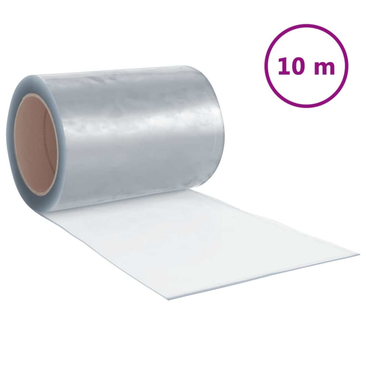 vidaXL Λωριδοκουρτίνα Διαφανής 10 μ. 300 χιλ.x2,6 χιλ. από PVC
