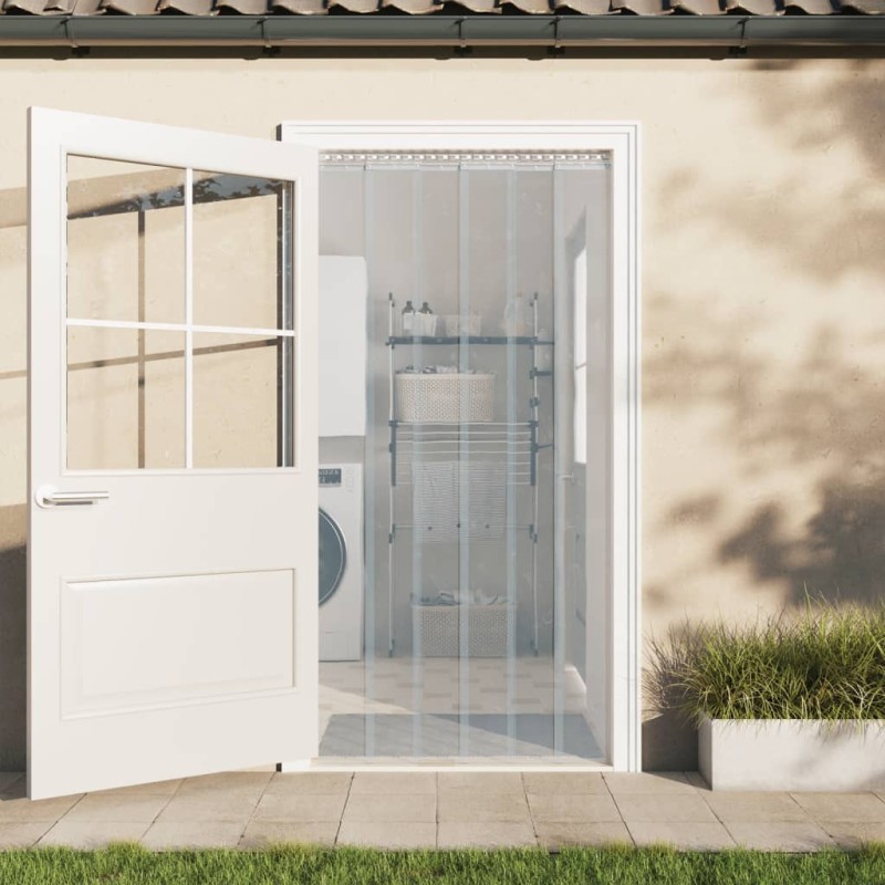 vidaXL Λωριδοκουρτίνα Διαφανής 10 μ. 300 χιλ.x2,6 χιλ. από PVC