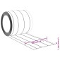 vidaXL Λωριδοκουρτίνα Διαφανής 50 μ. 200 χιλ. x 1,6 χιλ. από PVC