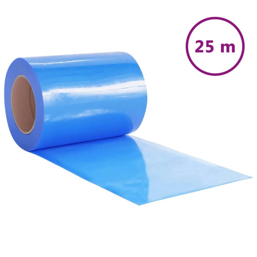 vidaXL Λωριδοκουρτίνα Μπλε 25 μ. 300 χιλ. x 2,6 χιλ. από PVC