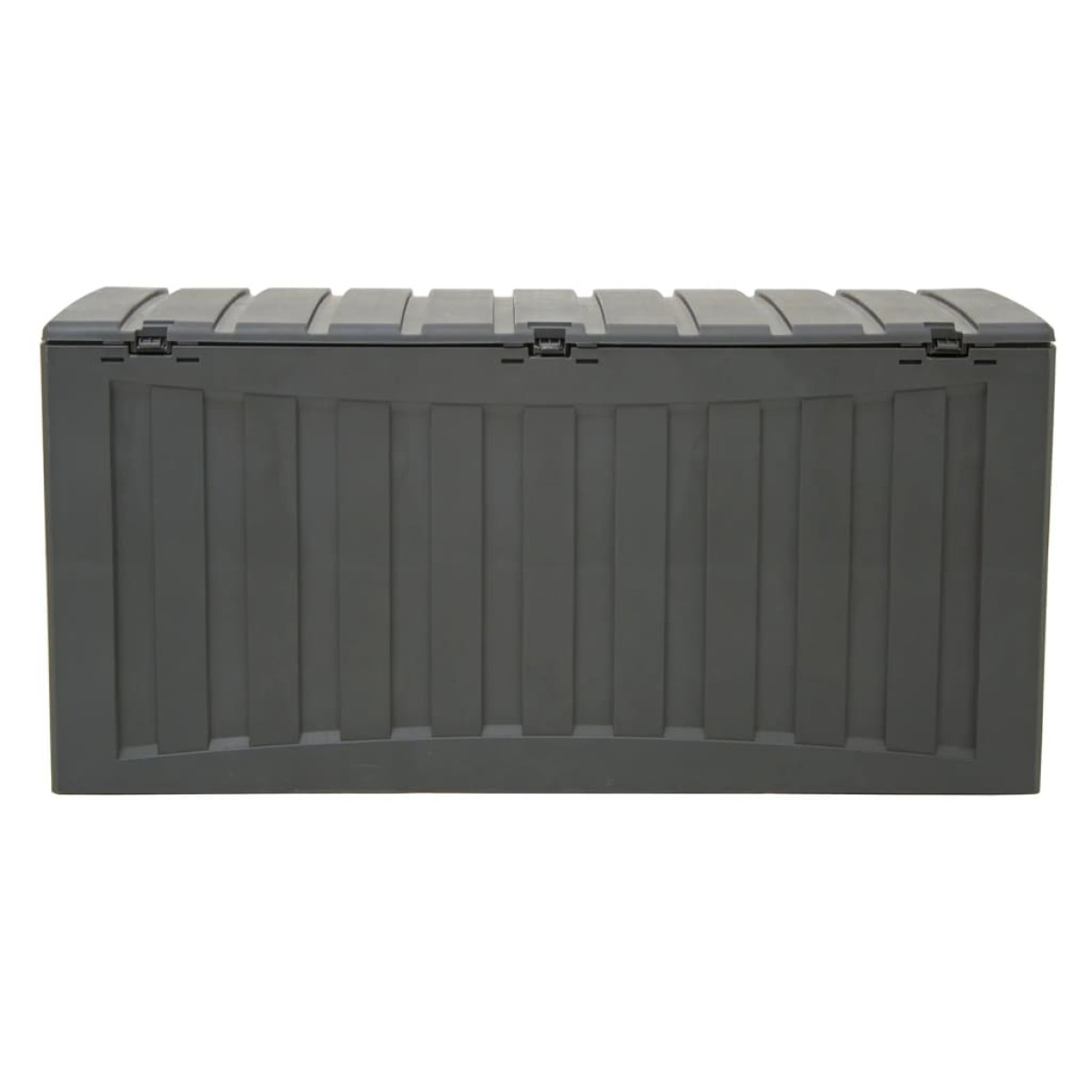 vidaXL Μπαούλο Αποθήκευσης Μαύρο 118 x 53 x 57 εκ. Πολυπροπυλένιο