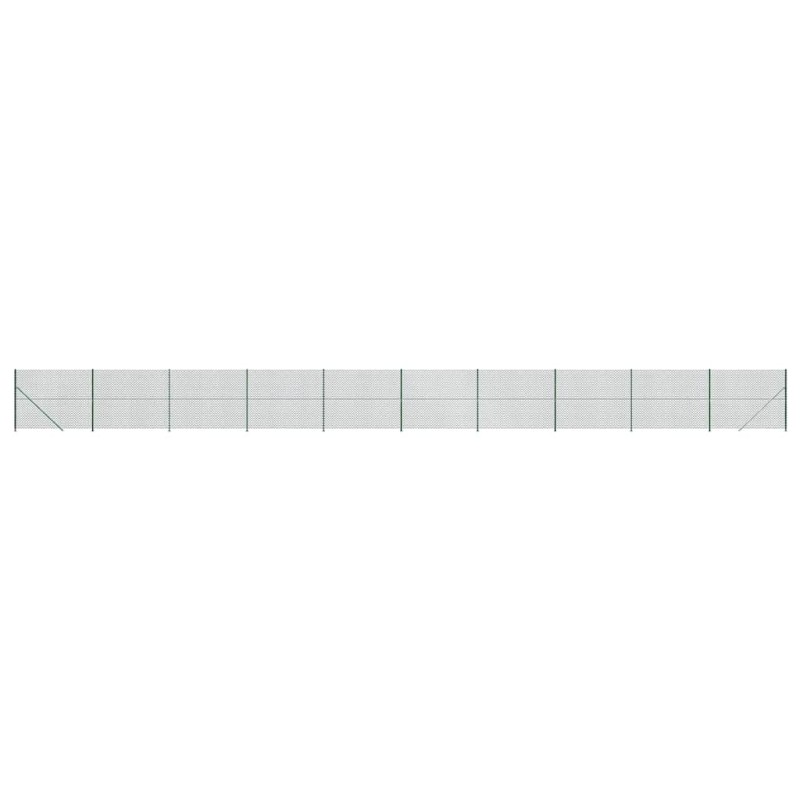vidaXL Συρματόπλεγμα Περίφραξης Πράσινο 1,8 x 25 μ. με Βάσεις Φλάντζα
