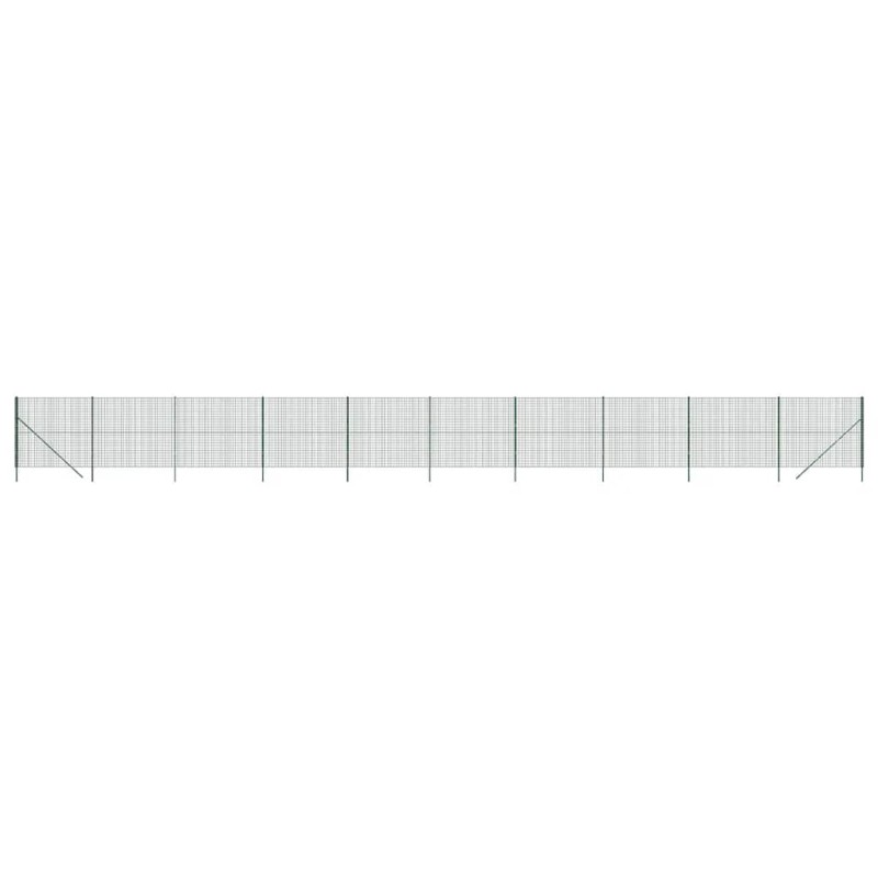 vidaXL Συρματόπλεγμα Περίφραξης Πράσινο 1,4x25 μ. Γαλβανισμένο Ατσάλι