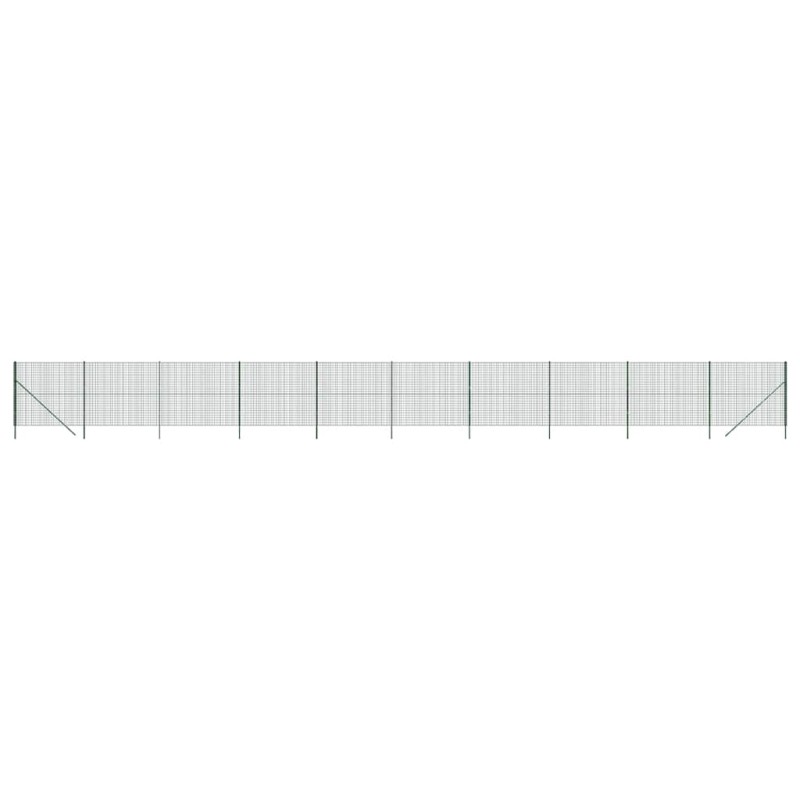 vidaXL Συρματόπλεγμα Περίφραξης Πράσινο 2,2x25 μ. Γαλβανισμένο Ατσάλι