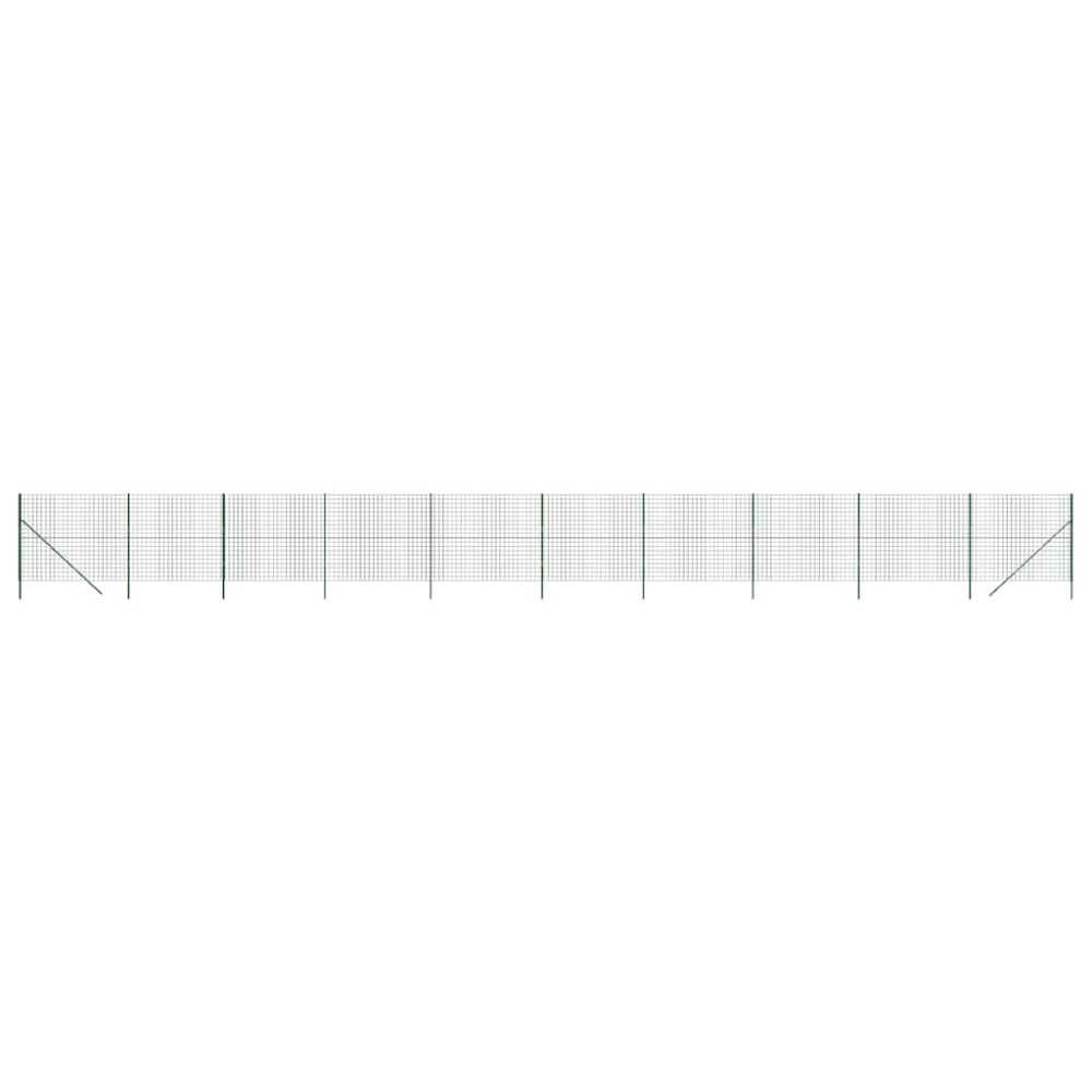 vidaXL Συρματόπλεγμα Περίφραξης Πράσινο 1,8x25 μ. Γαλβανισμένο Ατσάλι
