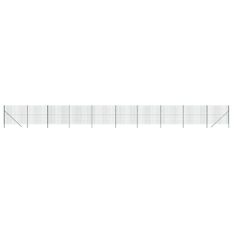 vidaXL Συρματόπλεγμα Περίφραξης Πράσινο 1,8x25 μ. Γαλβανισμένο Ατσάλι