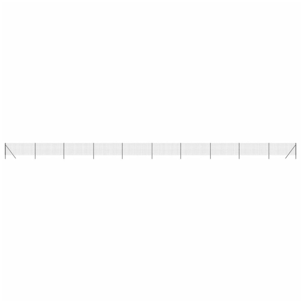vidaXL Συρματόπλεγμα Περίφραξης Ανθρακί 0,8x25 μ. Γαλβανισμένο Ατσάλι