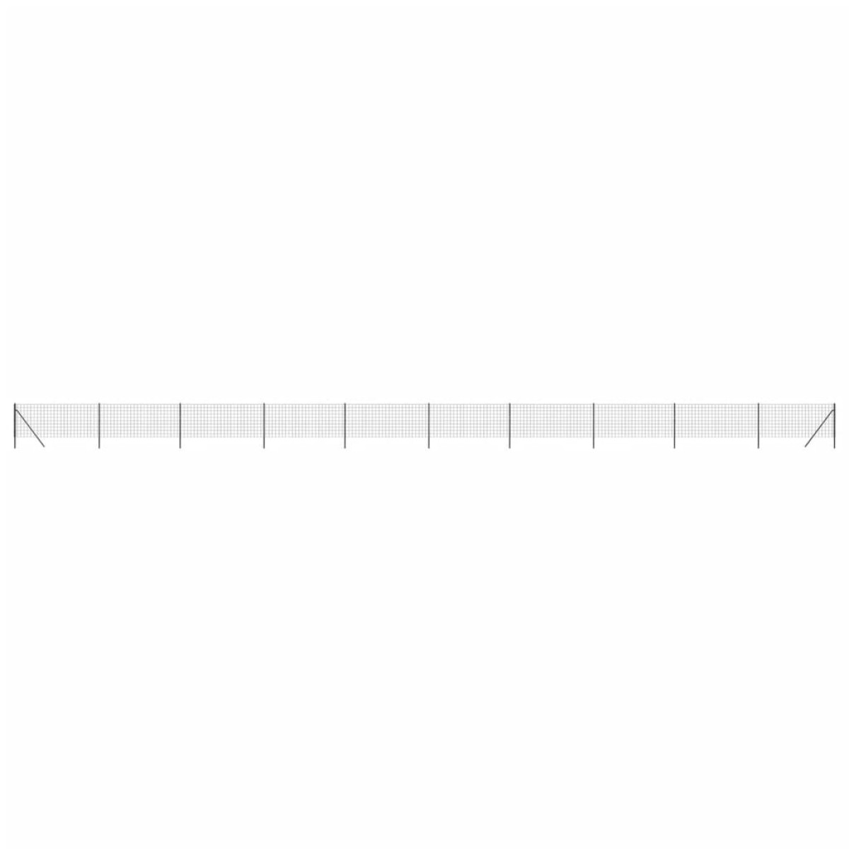 vidaXL Συρματόπλεγμα Περίφραξης Ανθρακί 0,8x25 μ. Γαλβανισμένο Ατσάλι