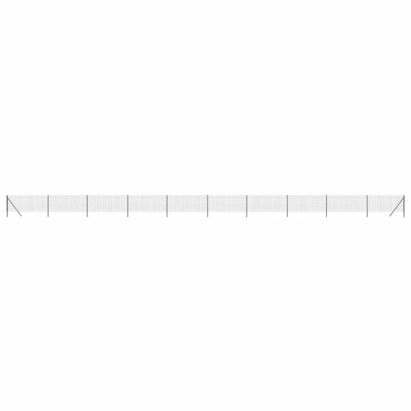 vidaXL Συρματόπλεγμα Περίφραξης Ανθρακί 0,8x25 μ. Γαλβανισμένο Ατσάλι
