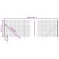 vidaXL Συρματόπλεγμα Περίφραξης Ανθρακί 1,6x25 μ. Γαλβανισμένο Ατσάλι