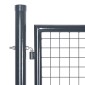 vidaXL Πόρτα Περίφραξης με Πλέγμα Ανθρακί 300x175 εκ. Γαλβαν. Χάλυβας