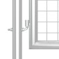 vidaXL Πόρτα Περίφραξης με Πλέγμα Ασημί 400 x 175 εκ. Γαλβαν. Χάλυβας