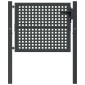 vidaXL Πύλη Κήπου Ανθρακί 105 x 125 εκ. Ατσάλινη