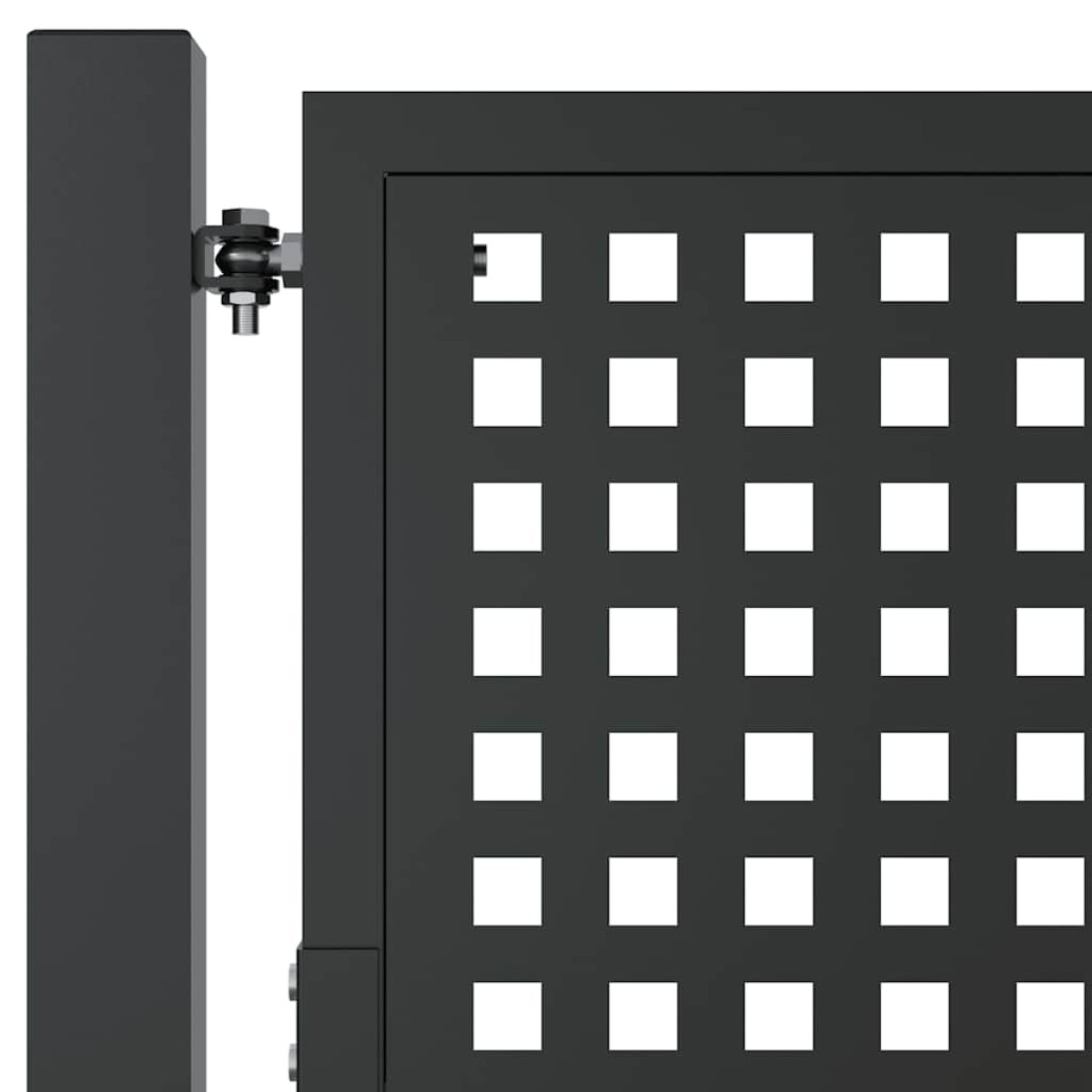 vidaXL Πύλη Κήπου Ανθρακί 105 x 125 εκ. Ατσάλινη