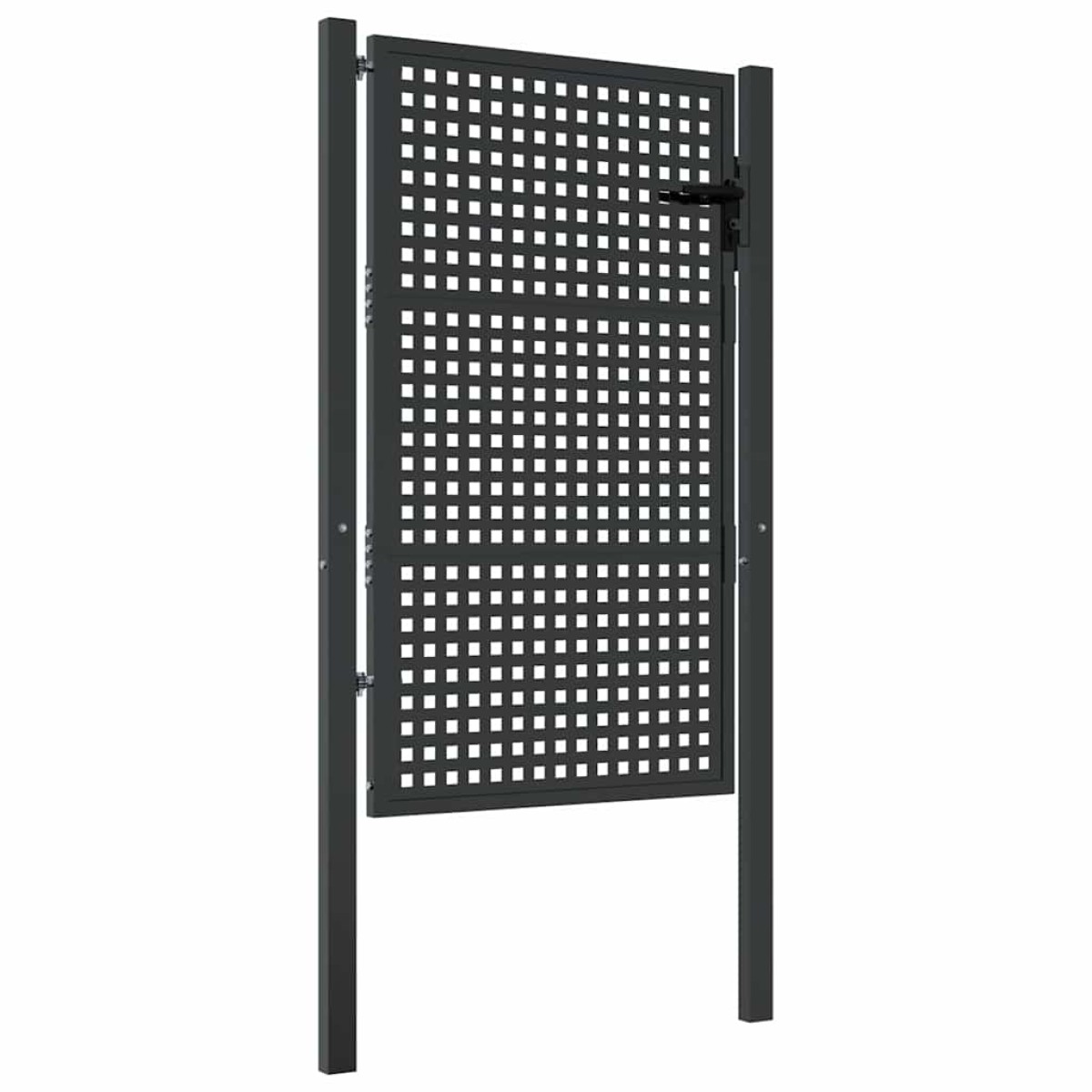 vidaXL Πύλη Κήπου Ανθρακί 105 x 175 εκ. Ατσάλινη