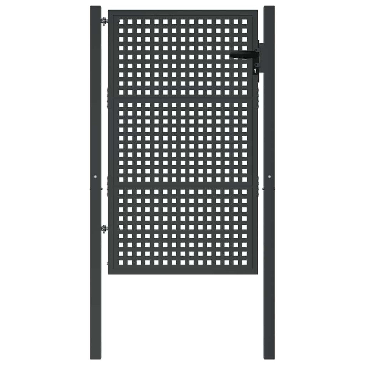 vidaXL Πύλη Κήπου Ανθρακί 105 x 175 εκ. Ατσάλινη