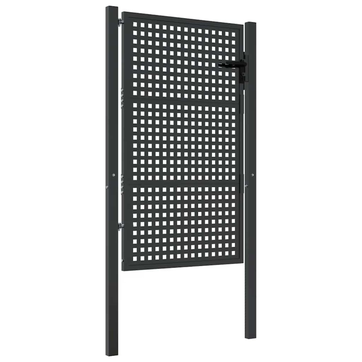 vidaXL Πύλη Κήπου Ανθρακί 105 x 200 εκ. Ατσάλινη