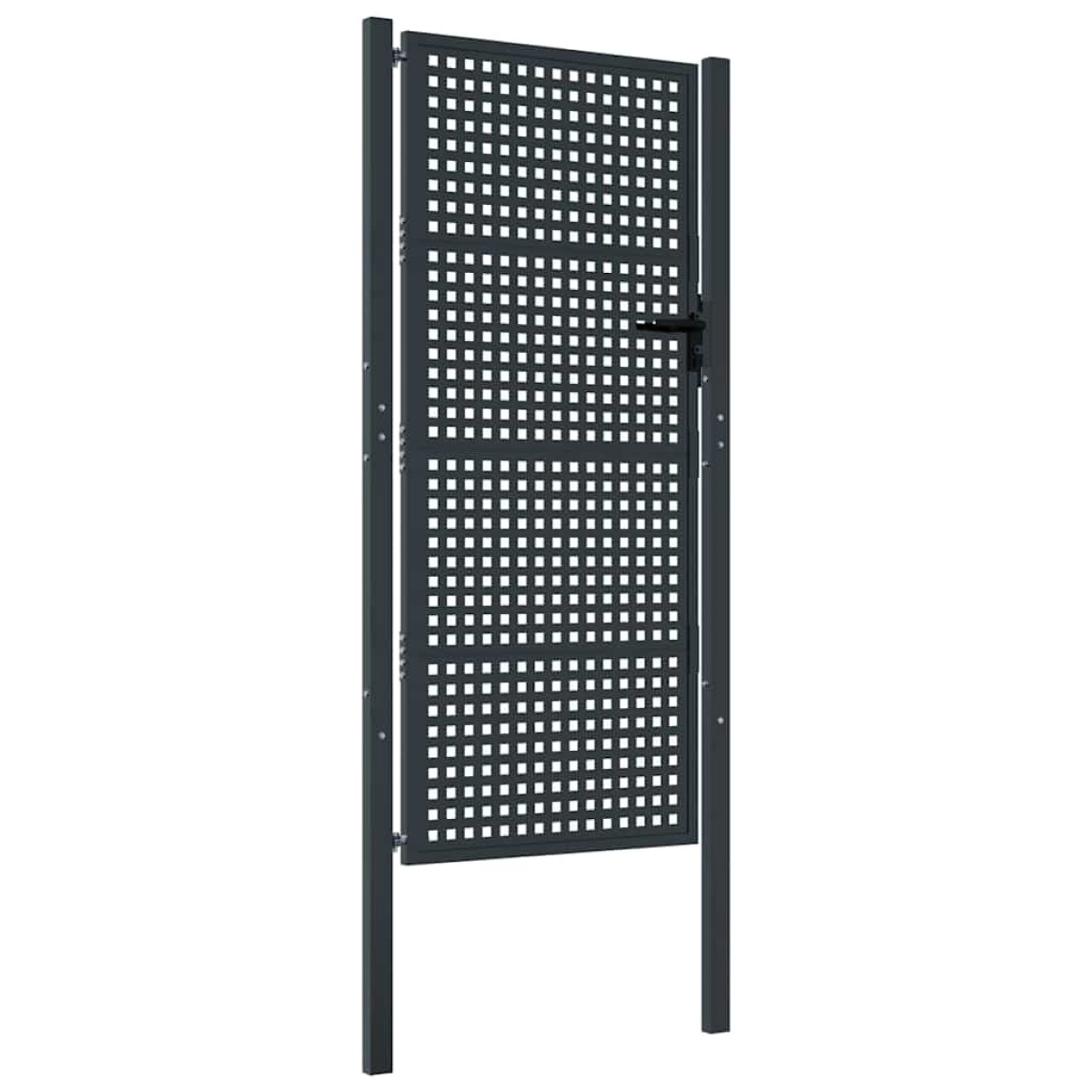 vidaXL Πύλη Κήπου Ανθρακί 105 x 250 εκ. Ατσάλινη