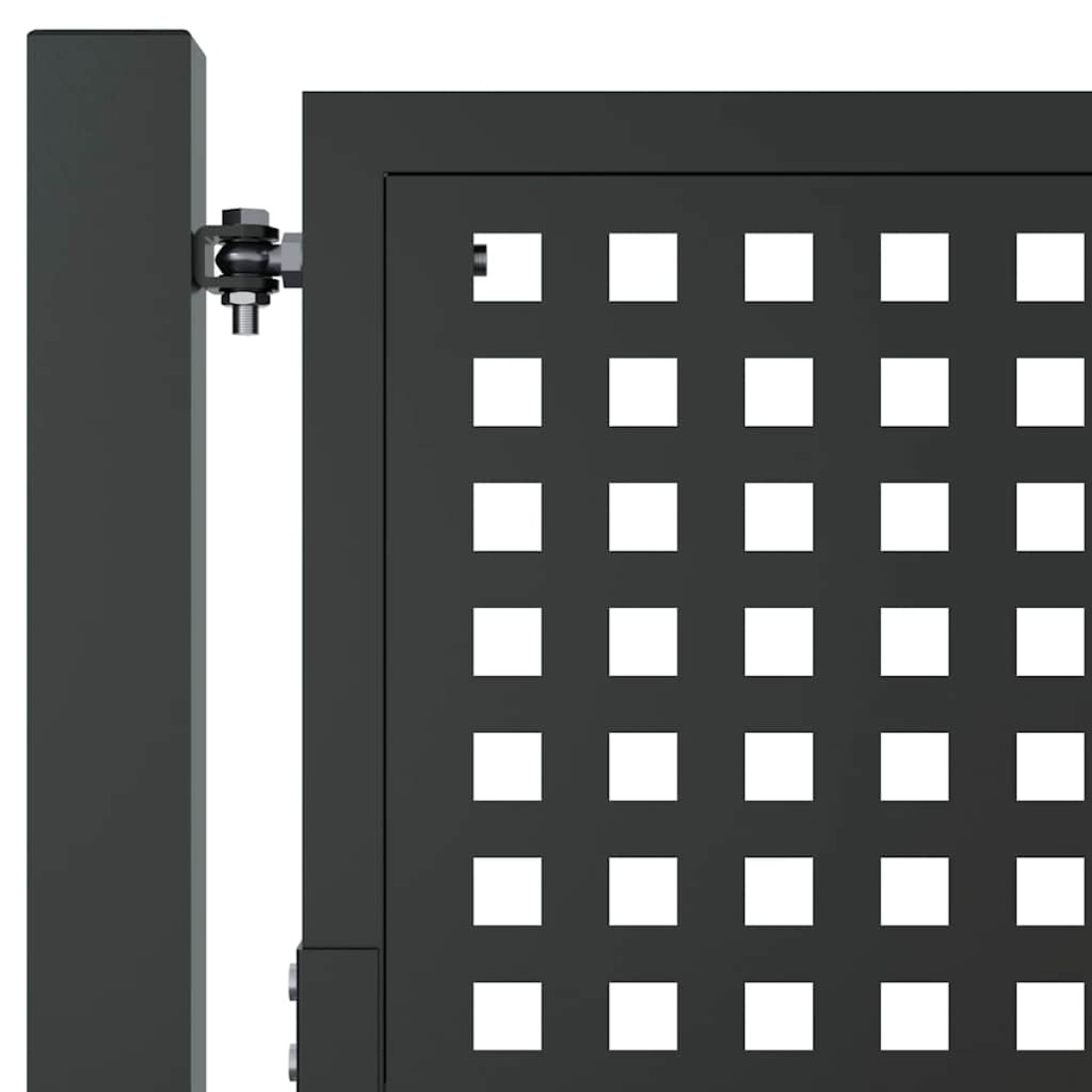 vidaXL Πύλη Κήπου Ανθρακί 105 x 250 εκ. Ατσάλινη