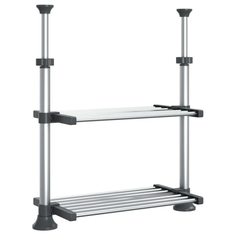 vidaXL Ράφι Κουζίνας 50x25x(50-70) εκ. από Αλουμίνιο
