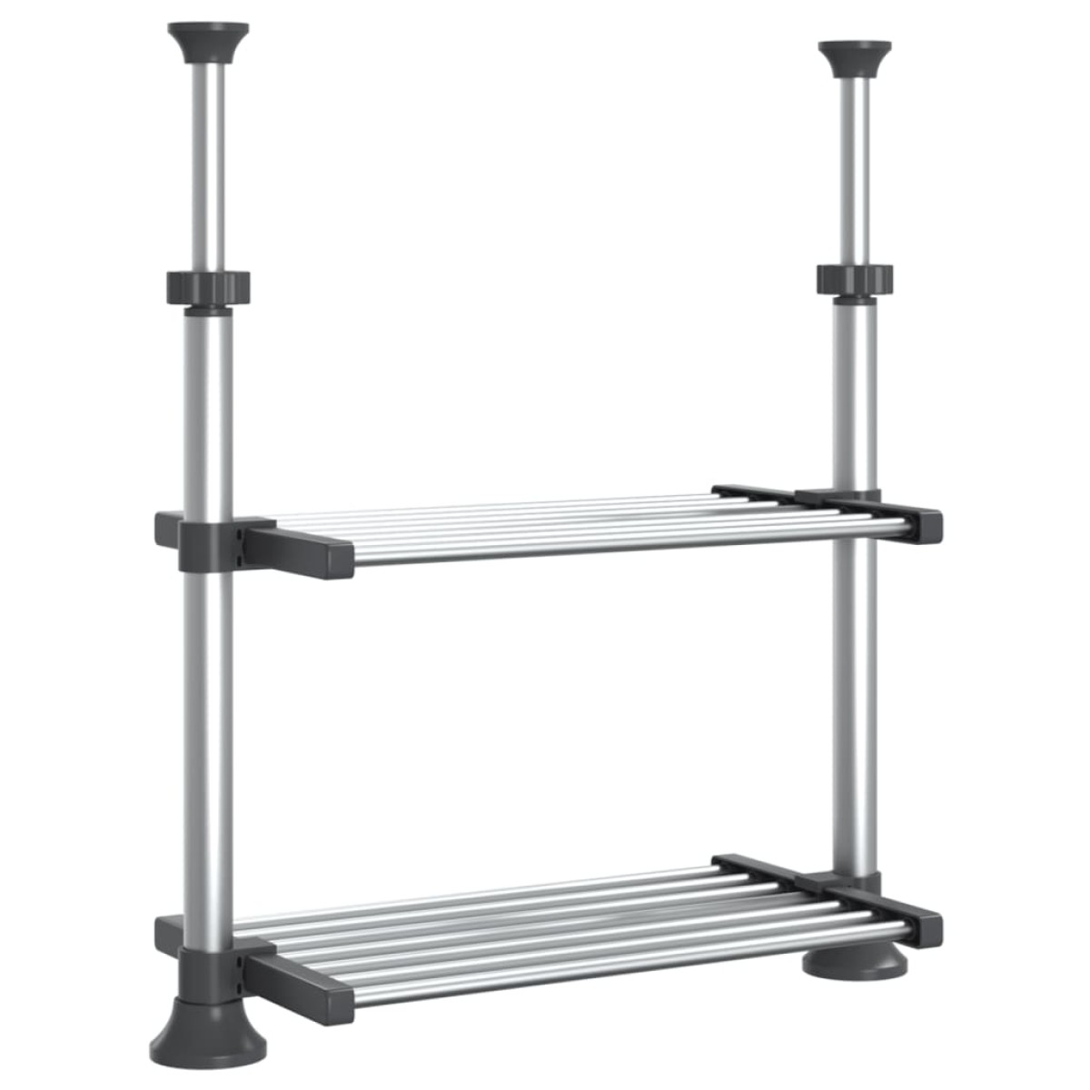 vidaXL Ράφι Κουζίνας 50x25x(50-70) εκ. από Αλουμίνιο