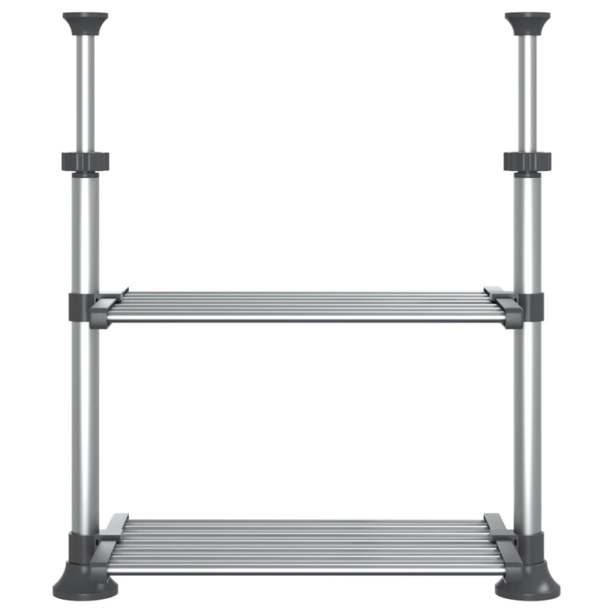 vidaXL Ράφι Κουζίνας 50x25x(50-70) εκ. από Αλουμίνιο