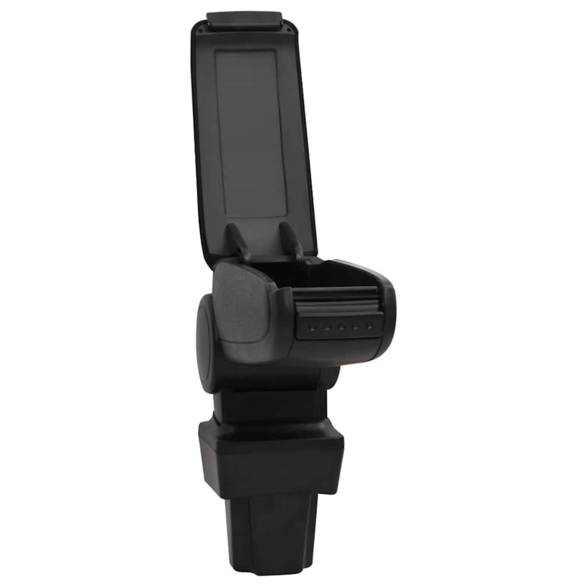 vidaXL Τεμπέλης Αυτοκινήτου Μαύρος 11,5 x 32 x (30-50) εκ. από ABS