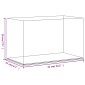vidaXL Κουτί Βιτρίνα Διάφανο 31 x 17 x 19 εκ. Ακρυλικό